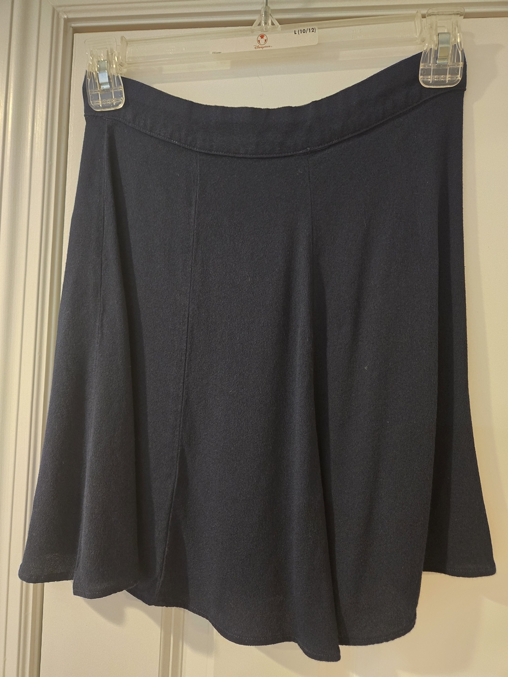 Reformation Navy Button-Front Mini Skirt - Picture 2 of 4